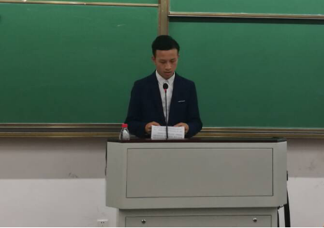 陈政同学朗读来自乔教官的一封信